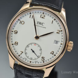 IW510204 Portuguese Hand Wound Eight Days IWC 18K Rose Gold