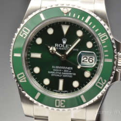 Rolex Submariner Green Dial Steel Men's Watch Item No. 116610LV
