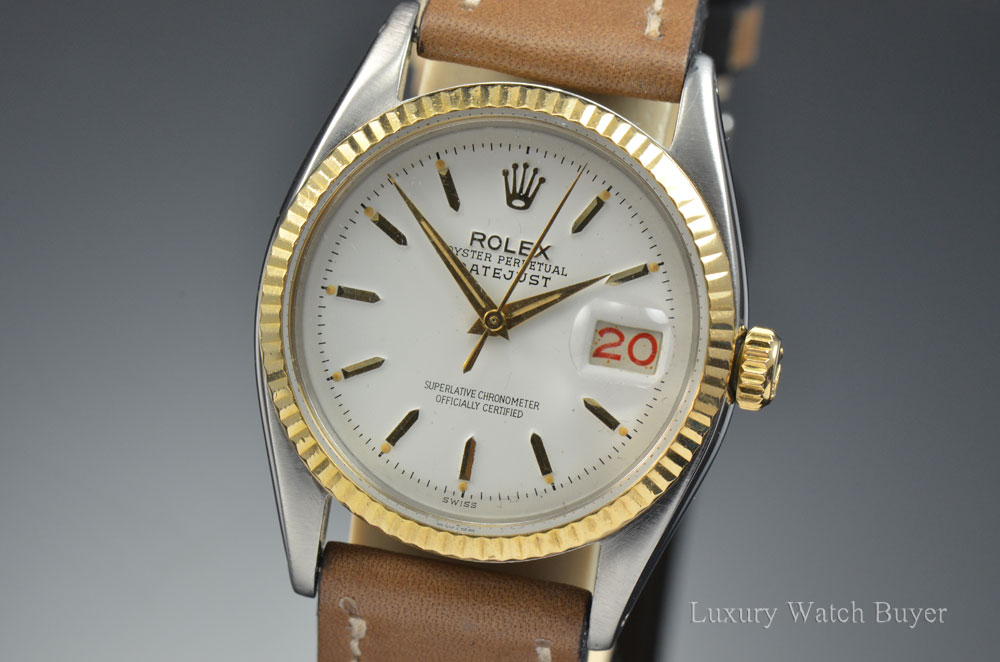 1957 Vintage Rolex Datejust Roulette 14K Stainless Steel