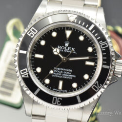 Rolex No Date Submariner 14060M Stainless Steel Watch Z Serial Engraved Rehaut