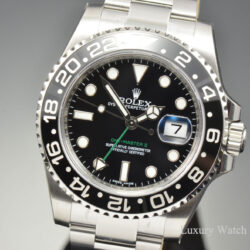 Rolex GMT Master II Black Index Dial Oyster Bracelet Steel Men's Watch Item No. 116710LN