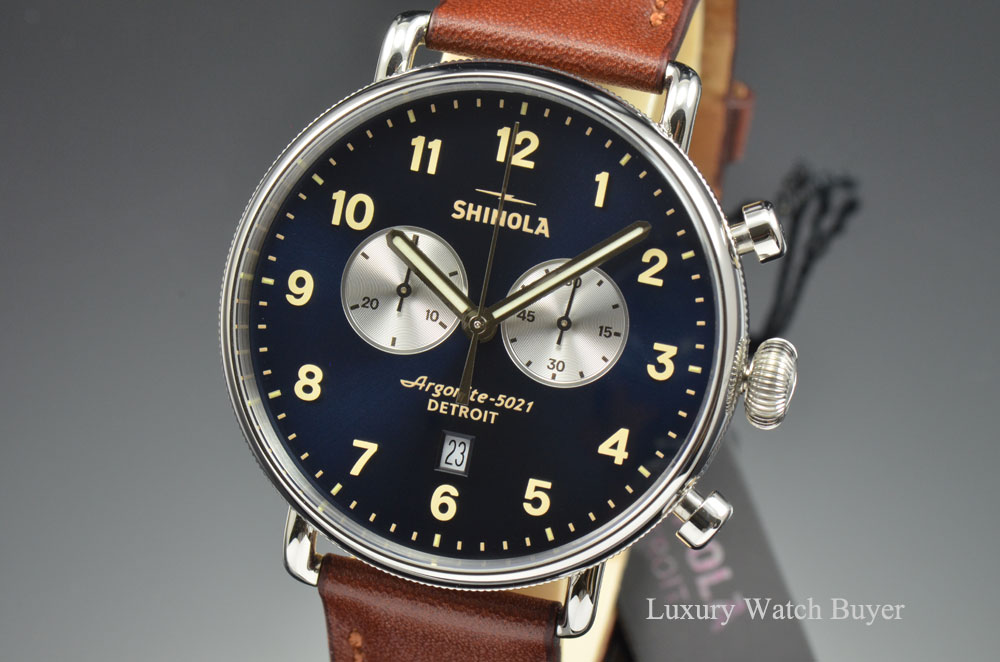 shinola men's canfield's black dial watch