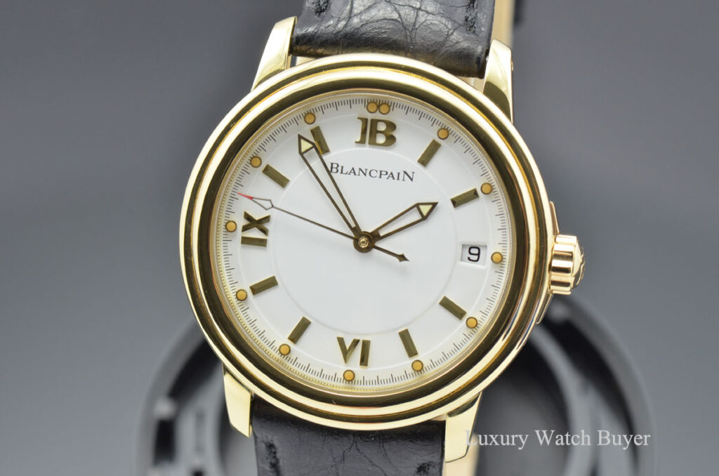 Mens Blancpain Leman Ultra Slim 18K Yellow Gold Automatic 38MM