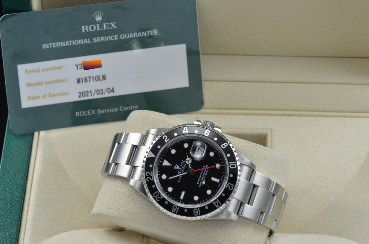 Mens Rolex GMT-Master II Black Bezel 3185 Movement Y Serial Watch 16710LN â Luxury Brand Watches 
