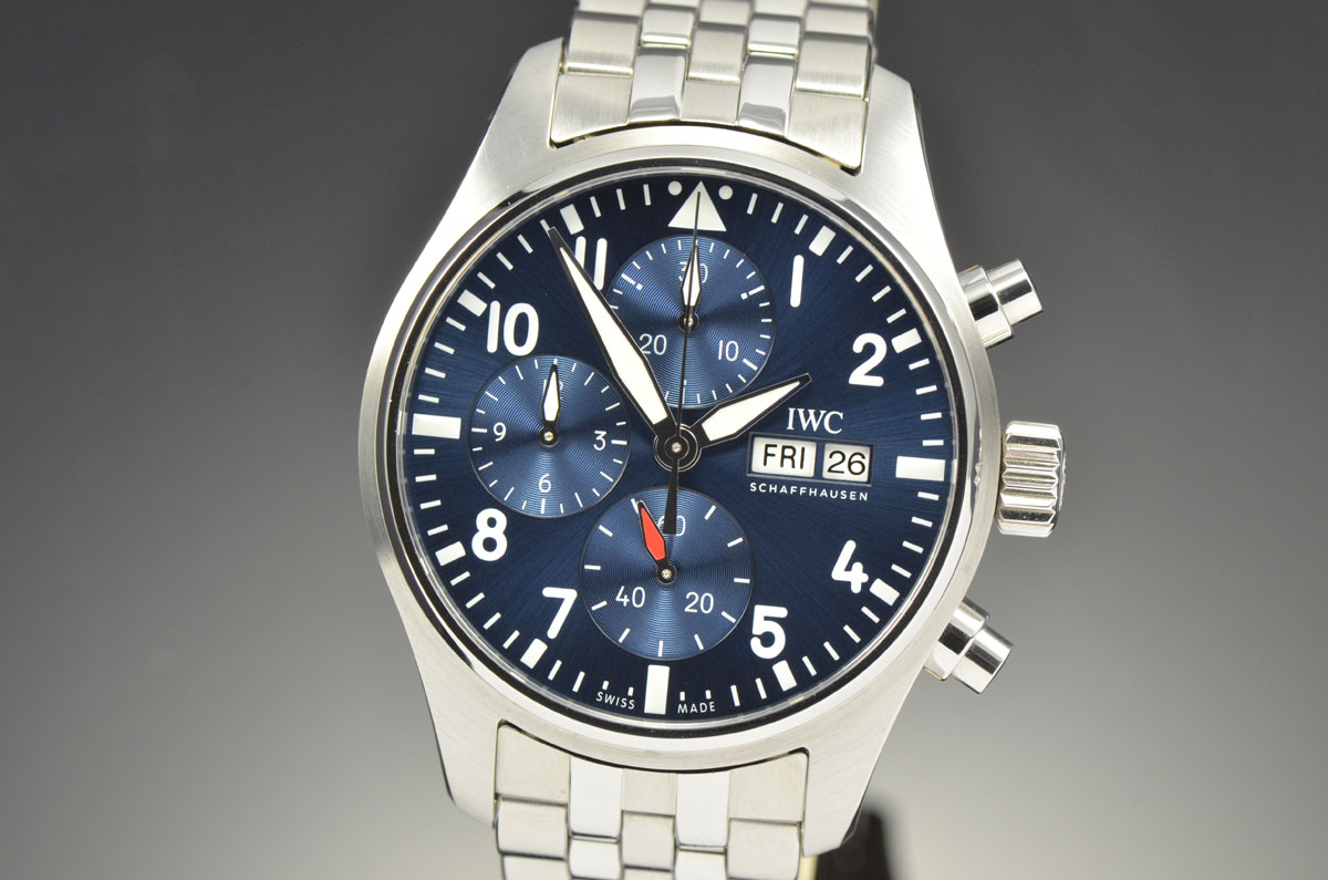 NEW IWC 2021 Pilot’s Chronograph 41MM Blue Dial Stainless Steel Watch ...