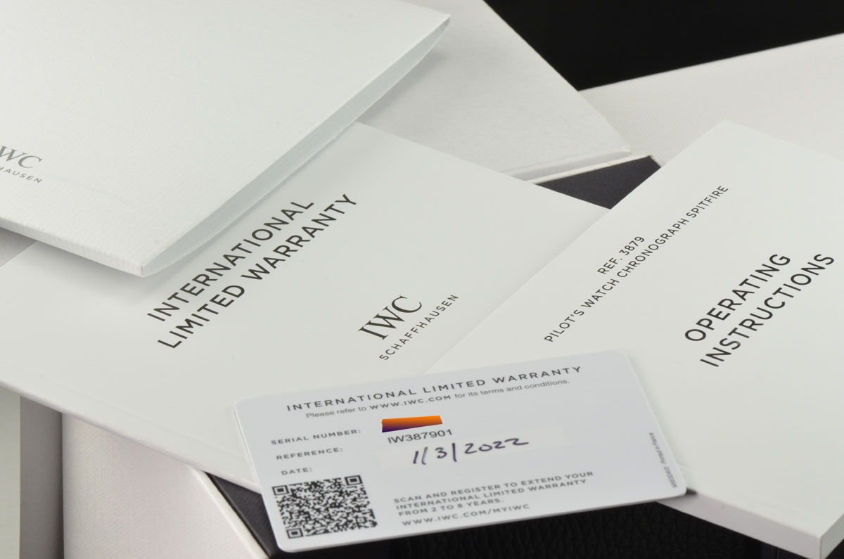 NEW 2022 IWC Pilot Spitfire Chronograph Stainless Steel Automatic Black  Dial 41MM Watch IW387901