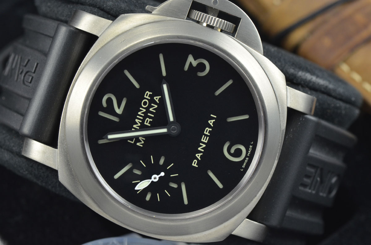 Panerai Luminor Marina Manual Wind Titanium 44MM Watch PAM177 O