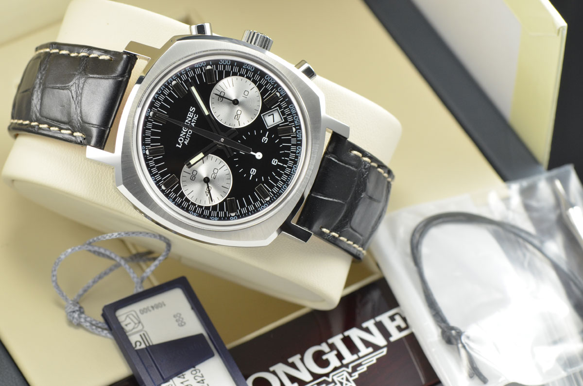 New Old Stock Longines Heritage 1973 Chronograph Stainless Steel