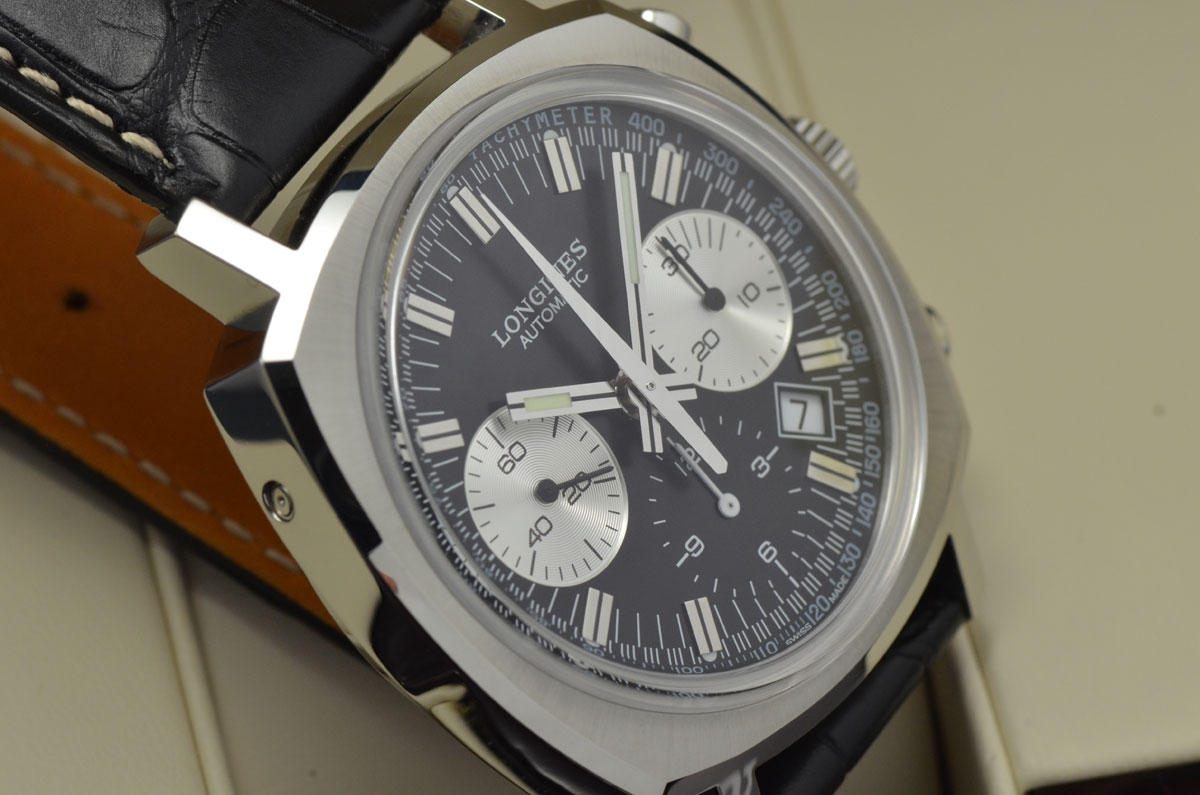 New Old Stock Longines Heritage 1973 Chronograph Stainless Steel