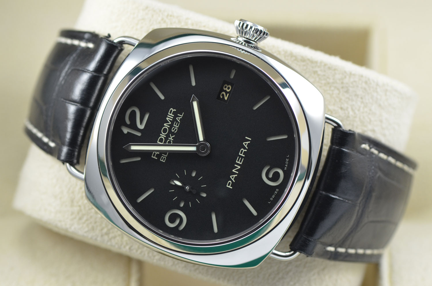 2015 Mens Panerai Radiomir Black Seal Stainless Steel 3 Days Power