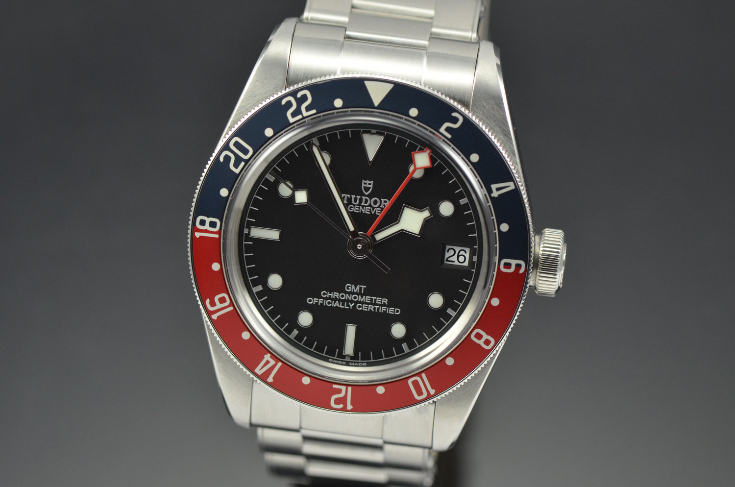 2022 Mens Tudor Black Bay GMT Pepsi Stainless Steel Automatic