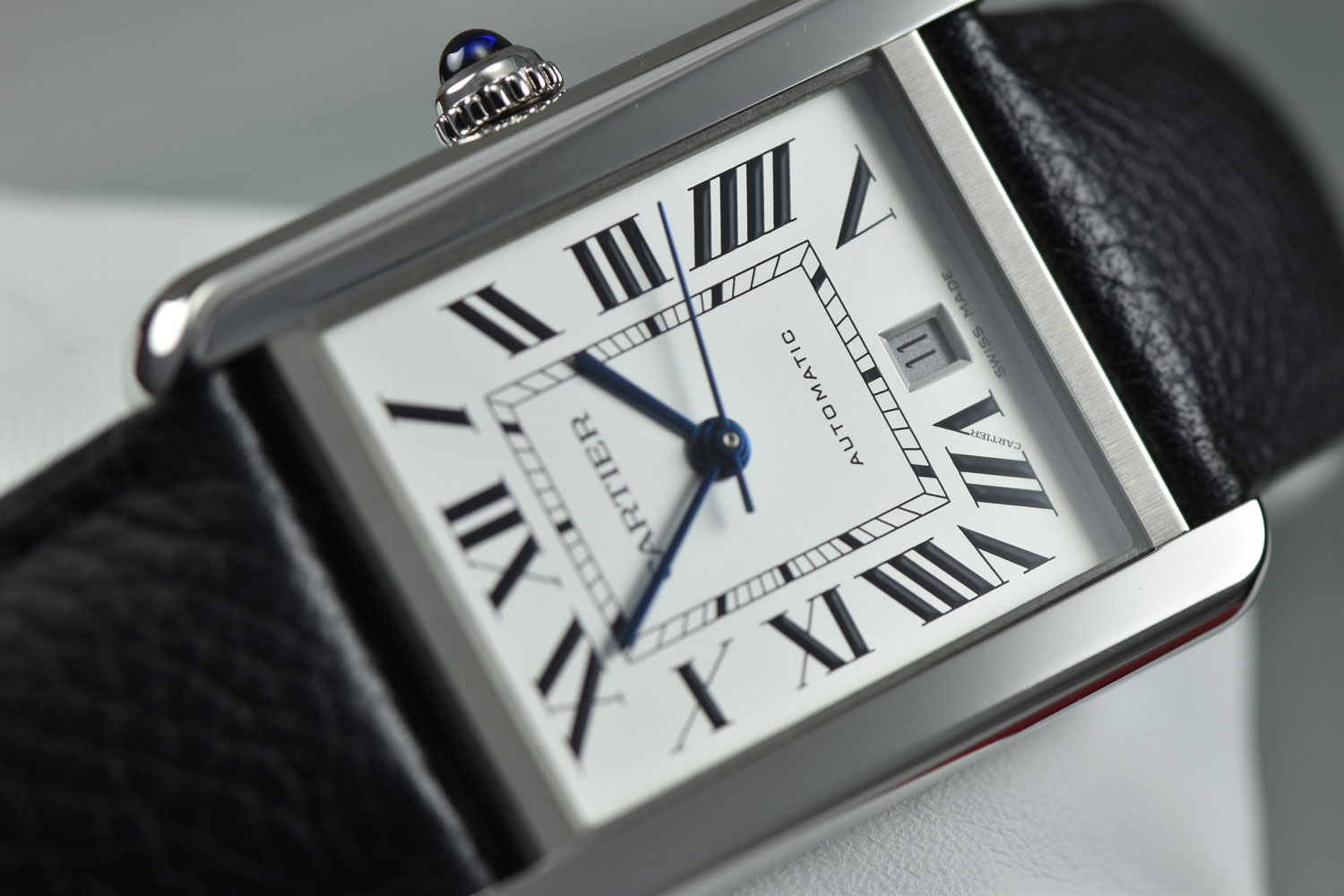 2020 Cartier Tank Solo Extra-Large Model Stainless Steel Silver Dial ...