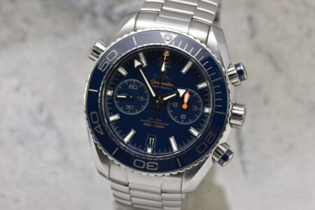 2021 Omega Seamaster Planet Ocean Chronograph Calibre 9900 Automatic Steel Blue Dial 45.5MM Watch 215.30.46.51.03.001 #1088CP