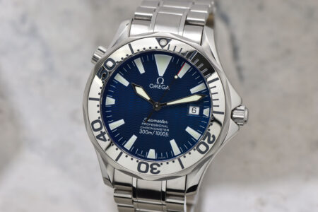 Mens Omega Seamaster Professional Automatic 41MM Stainless Steel Electric Blue Dial Watch 2255.80 Full Set #6164