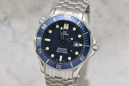 Mens Omega Seamaster Professional 300M Quartz Blue Wave Dial 41MM Watch 2541.80