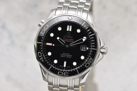 2015 Mens Omega Seamaster Black Dial Ceramic Co-Axial Automatic Stainless Steel Watch 212.30.41.20.01.003 B+P #6179