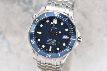 Mens Omega Seamaster Professional 300m "Bond" 41mm Automatic Blue Wave Dial Watch 2531.80 B+P #4609