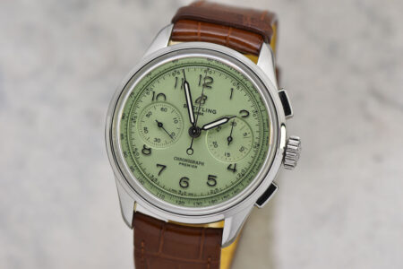 Breitling Premier B09 Chronograph 40MM Stainless Steel Manual Wind "Pistachio" Green Dial Watch AB0930 #1077DP